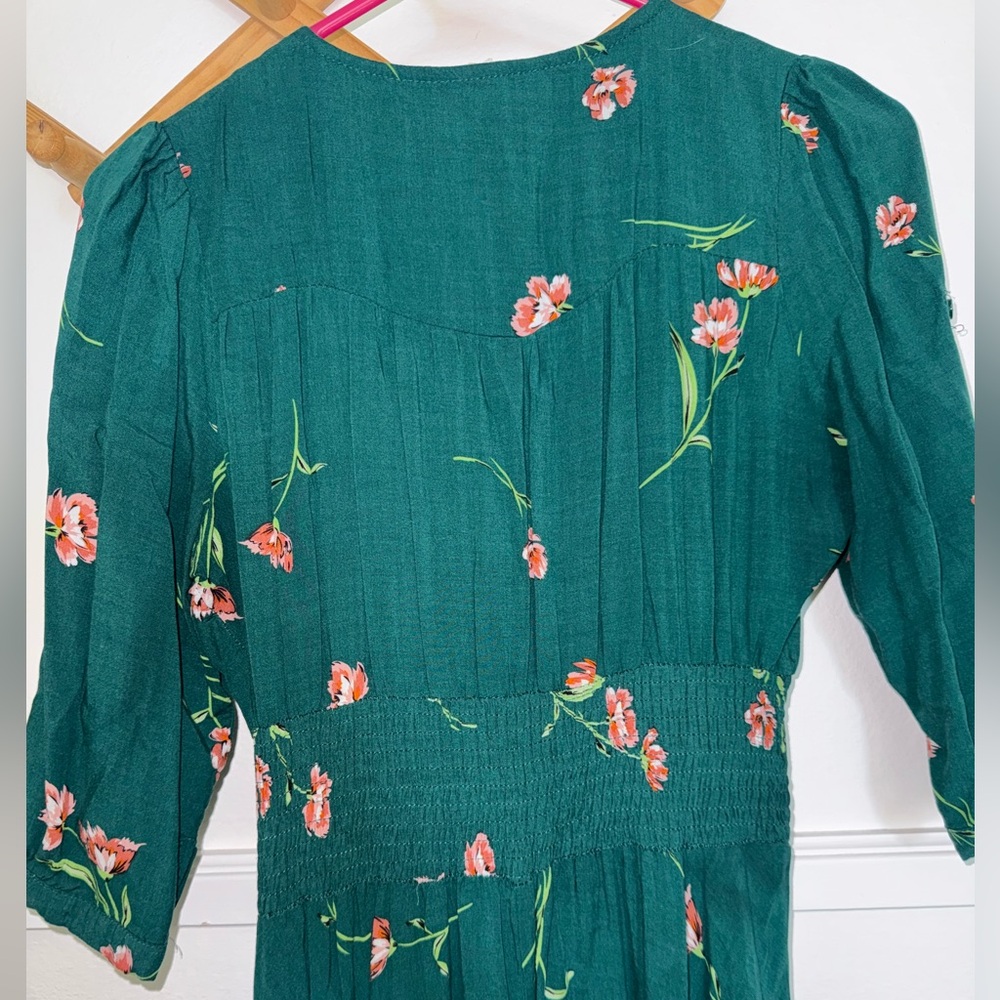 Floral Green Dress - Picture 5 of 8